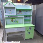 Bàn học sinh 1m liền kệ sách nhựa Đài Loan