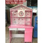 Bàn học nhựa cao cấp màu hồng công chúa 1m