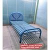 Giường sắt giá rẻ màu kem - ngang 1m2 x 2m Giường sắt giá rẻ màu kem - ngang 1m2 x 2m