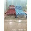Giường sắt AB001 - ngang 80cm 1m x 2m Giường sắt AB001 - ngang 80cm 1m x 2m