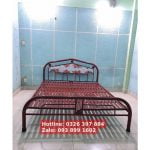 Giường sắt giá rẻ ngang 1m 1m2 1m4 1m6 x 2m 8