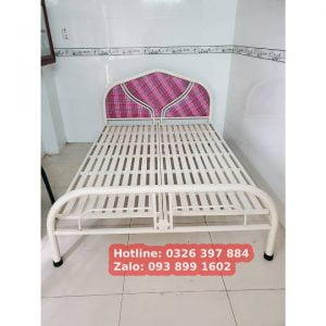 giường ngủ sắt 1m2 x 2m