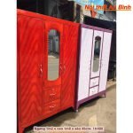 Tủ quần áo sắt giá rẻ nhiều ngăn 1m2 x 1m8