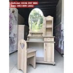 Bàn phấn bàn trang điểm kiểu mới đẹp nhất màu kem 8