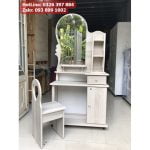 Bàn phấn bàn trang điểm kiểu mới đẹp nhất màu kem 9