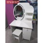 Bộ bàn trang điểm, bàn phấn, bàn makeup bằng nhựa màu trắng đẹp