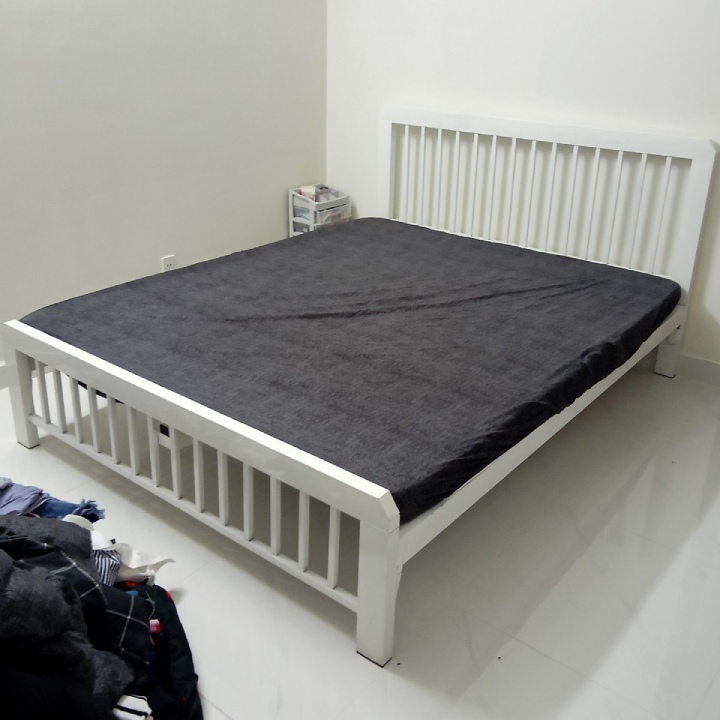 Giường sắt nghệ thuật, mẫu giường sắt đơn giản AB276 3