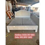 Giường sắt đơn 1m2 kiểu mới - KM01