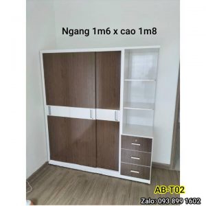 tủ treo quần áo bằng nhựa có kệ