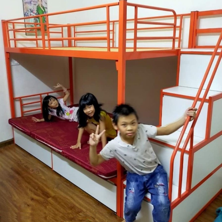 Giường tầng sắt dành cho trẻ em siêu đẹp